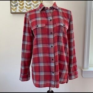 Madewell ex-boyfriend plaid button down size XS